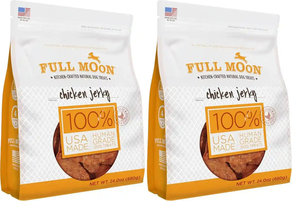 Full Moon Chicken Jerky Healthy All Natural Dog Treats Human Grade Made in USA Grain Free, 1.5 Pound (Pack of 1)8