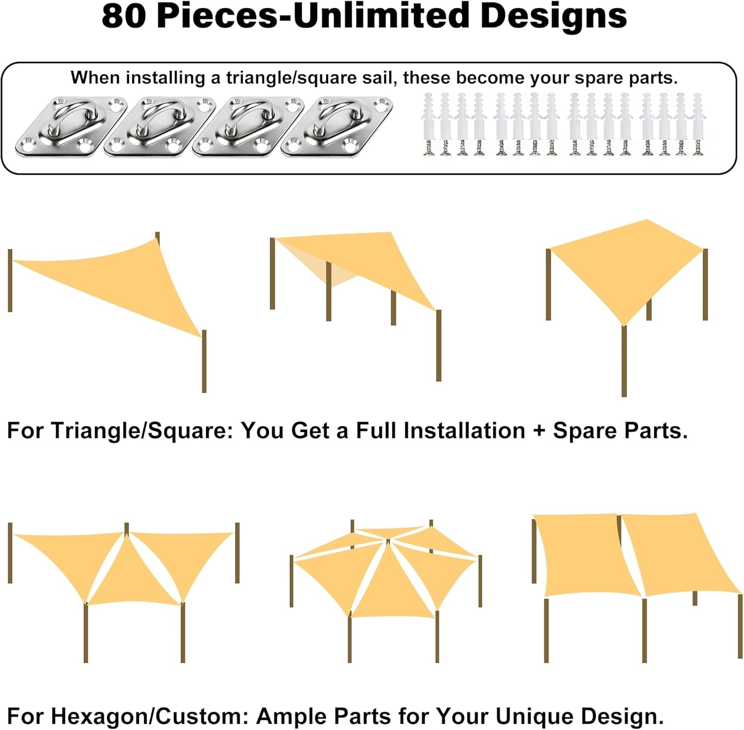 80pcs-shade-sail-hardware-kit-6-inch-for-triangle-rectangle-sun-shade-sun-shade-hardware-kit-304-grade-stainless-steel-turnbuckles-brackets-for-outdoor-patio-shade-canopy-tarp