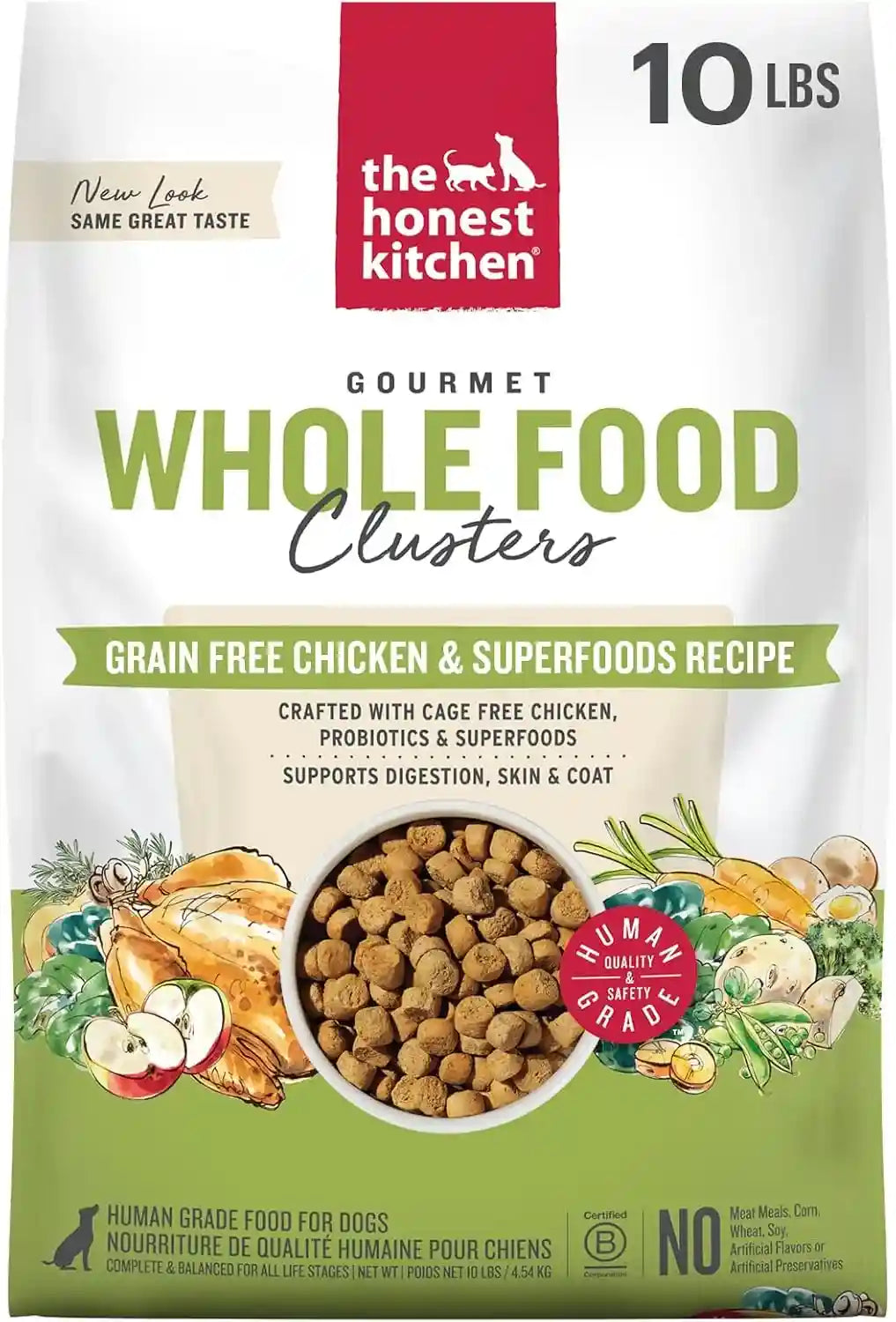 the-honest-kitchen-grain-free-beef-superfoods-whole-food-clusters-human-grade-dry-dog-food-vet-crafted-nutritional-support-for-skin-coat-digestion-overall-wellness-5-lb-bag