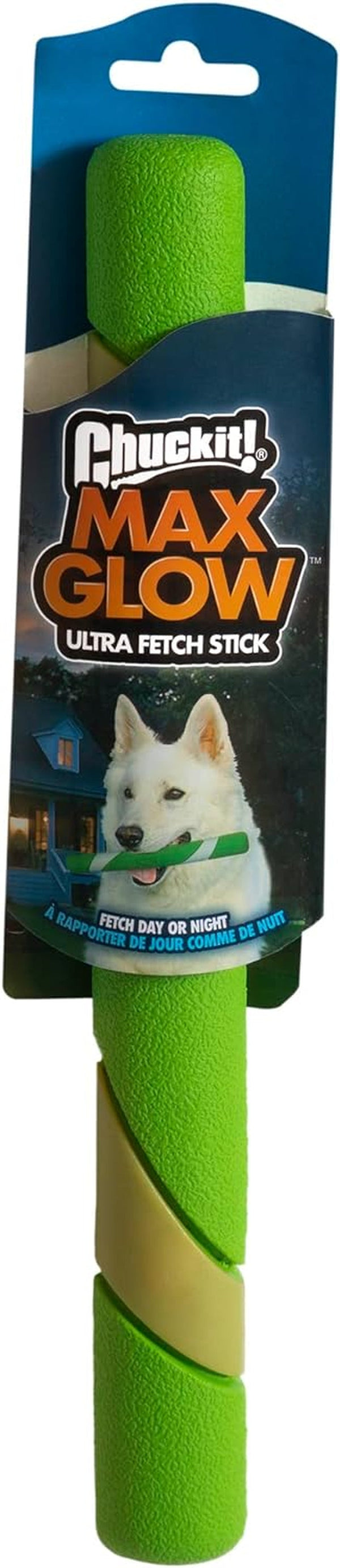 Chuckit! Max Glow Ultra Fetch Stick Outdoor Dog Toy, 12 Inches, for All Breed Sizes1