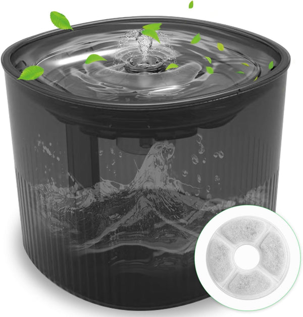 Cat Water Fountain Dog Water Dispenser Automatic Pet Fountain, Dogs Drinking Waterer Bowls Indoor Auto Watering Dish Animal Feeding & Drinking Quiet Waterfall with 1 Replacement Filter(61 Oz/1.8 L)1