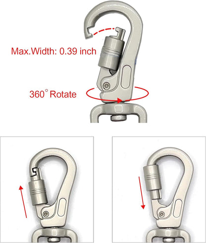 Double Ended Collar Backup Clip for Dog Harnesses, Safety Clip for Prong Collar with Gentle Nylon Webbing for Light Dog4