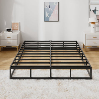 Queen Size Box Spring Bed Base 9 Inch, 3000Lbs Heavy Duty Box Spring Queen Metal Mattress Foundation, Tool-Free Easy Assembly, Noise Free7