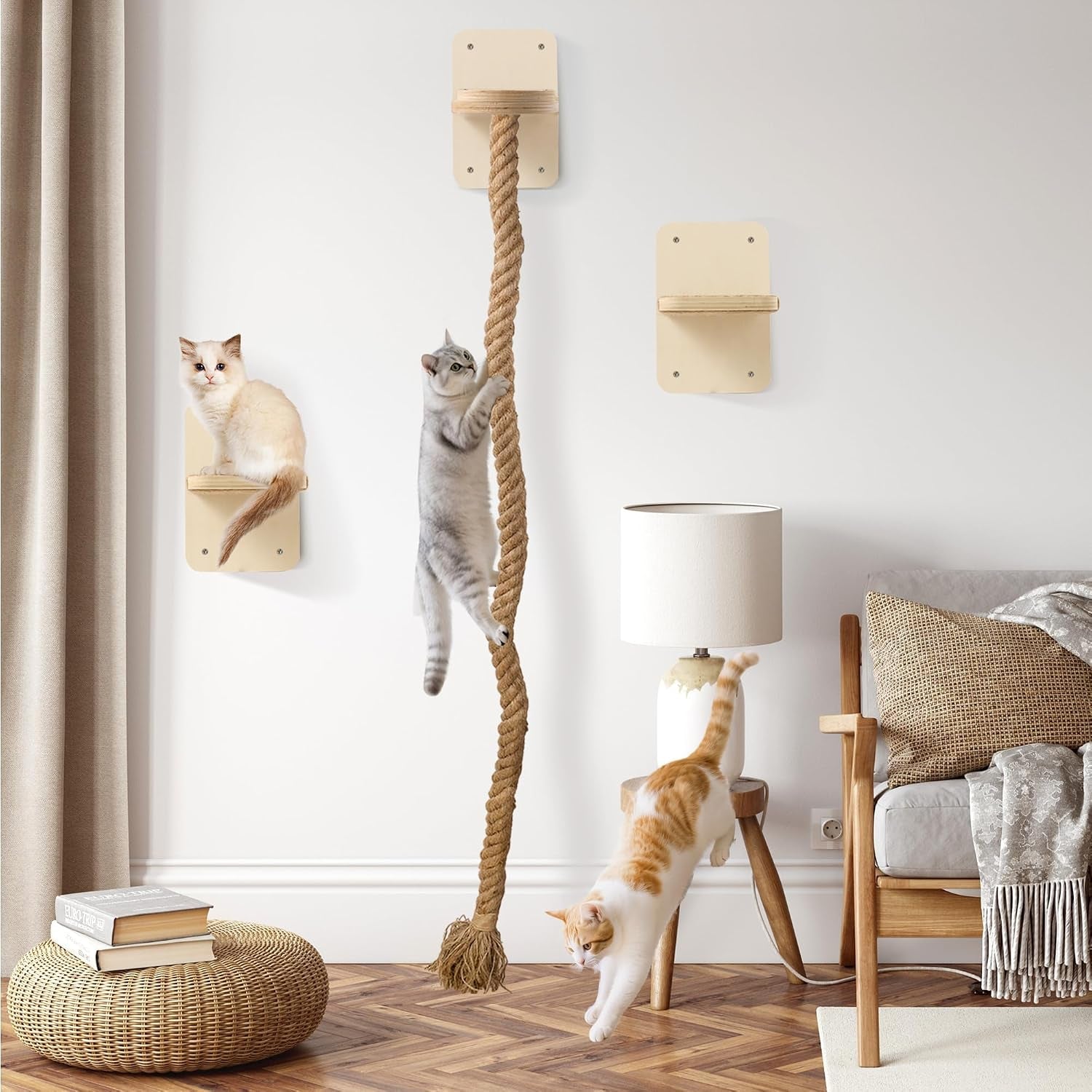 cat-wall-shelves-with-2-x-60-inch-climbing-rope-wall-mounted-cat-tree-with-scratching-post-kitten-rope-ladder-with-jumping-platform-wall-steps-for-playing-and-rest