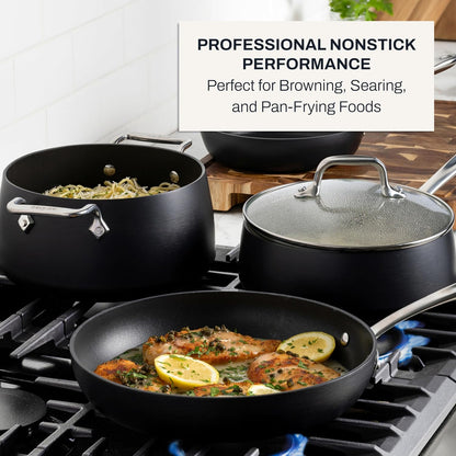All-Clad HA1 Hard Anodized Nonstick (8-Piece) Pots and Pans Set Non Stick Cookware Sets, Oven Broiler Safe 500F, Black7