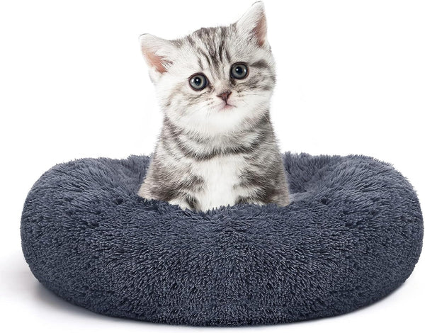 MIXJOY Orthopedic Dog Bed Comfortable Donut Cuddler round Pet Beds Ultra Soft Washable Dog and Cat Cushion (20''/23''/30'') (23'', Brown)13