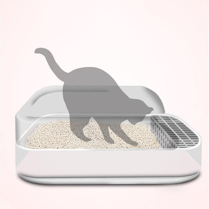 Pet Supplies, Large Open Cat Litter Box with High Sides & Scoop, Tool-Free Assembly4