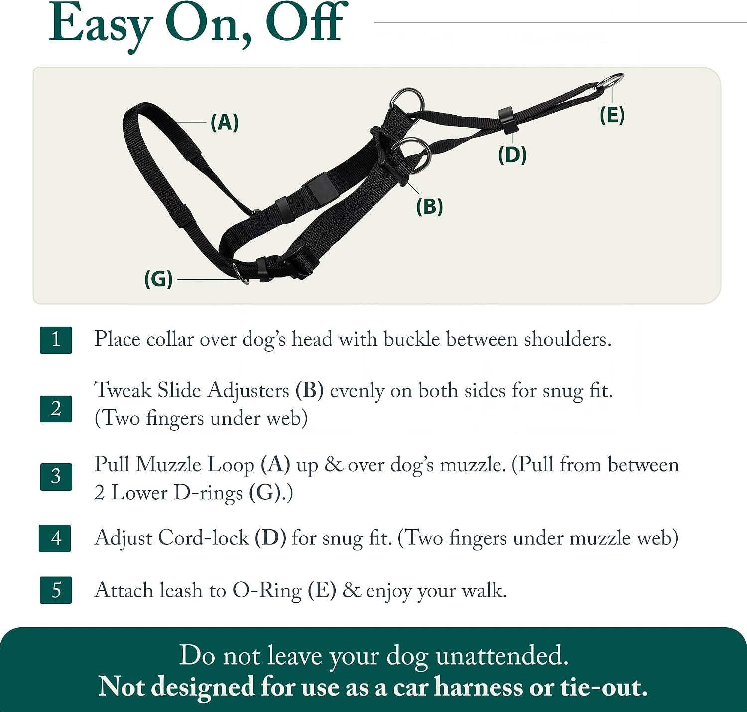 sporn-head-halter-for-dogs-no-pull-dog-harness-durable-nylon-training-collar-for-large-breeds-no-choke-design-padded-restraints-adjustable-fit-easy-on-off-black-large