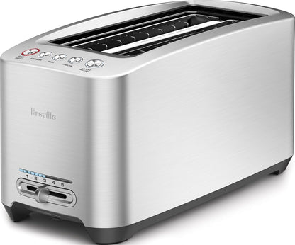 Breville BTA830XL Die-Cast Smart Toaster, 4 Slice, Brushed Stainless Steel | Toast Bagels and Thick Bread in Wide, Long Slots with Variable Browning Control | Includes 'A Bit More' and 'Lift & Look'1
