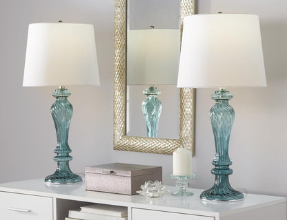 GT90496K-(W)-(DP) 25.5" Glass Table Lamps (Set of 2)2