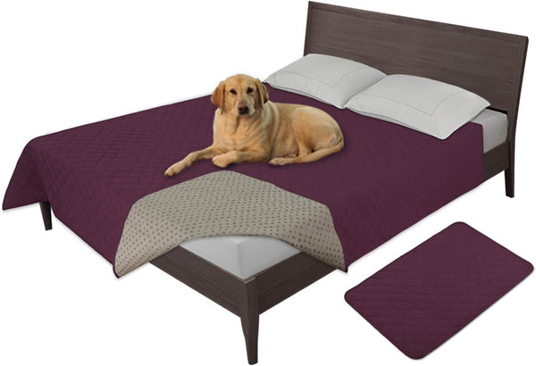 Easy-Going 100% Waterproof Dog Bed Cover, Non-Slip Pet Blanket for Furniture, Washable Couch Cover, Repleasement Sofa Cover (68X82 In,Gray)13