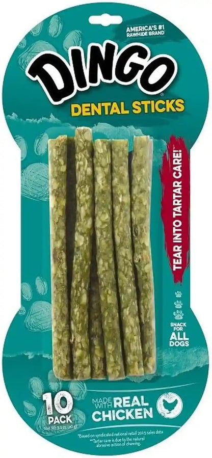 Dingo Dental Sticks Dog Treats with Real Chicken & Parsley, 48 Count | Real Parsley Freshens Breath, Chewing Reduces Tartar & Plaque, Fully Digestible, for Adult Dogs9