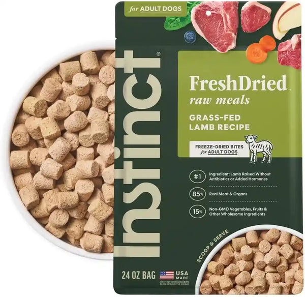 Instinct Freeze-Dried Meals, Freshdried Bites, Natural Dog Food, Grain-Free - Grass-Fed Beef, 25 Oz. Bag18
