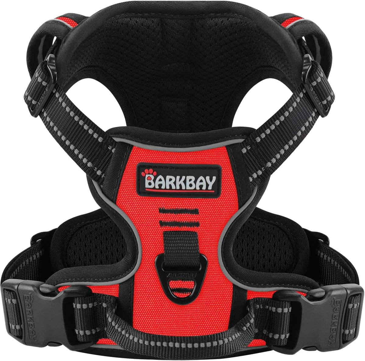 barkbay-no-pull-pet-harness-dog-harness-adjustable-outdoor-pet-vest-3m-reflective-oxford-material-vest-for-pink-dogs-easy-control-for-small-medium-large-dogs-l