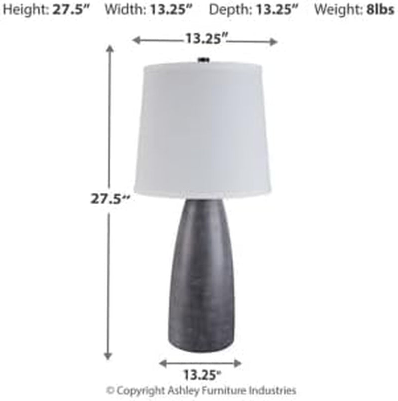 signature-design-by-ashley-shavontae-bedside-table-lamps-set-of-2-gray-stone-look-textured-gray-resin-bases-adjustable-3-way-switch-supporting-up-to-150w-for-custom-ambiance