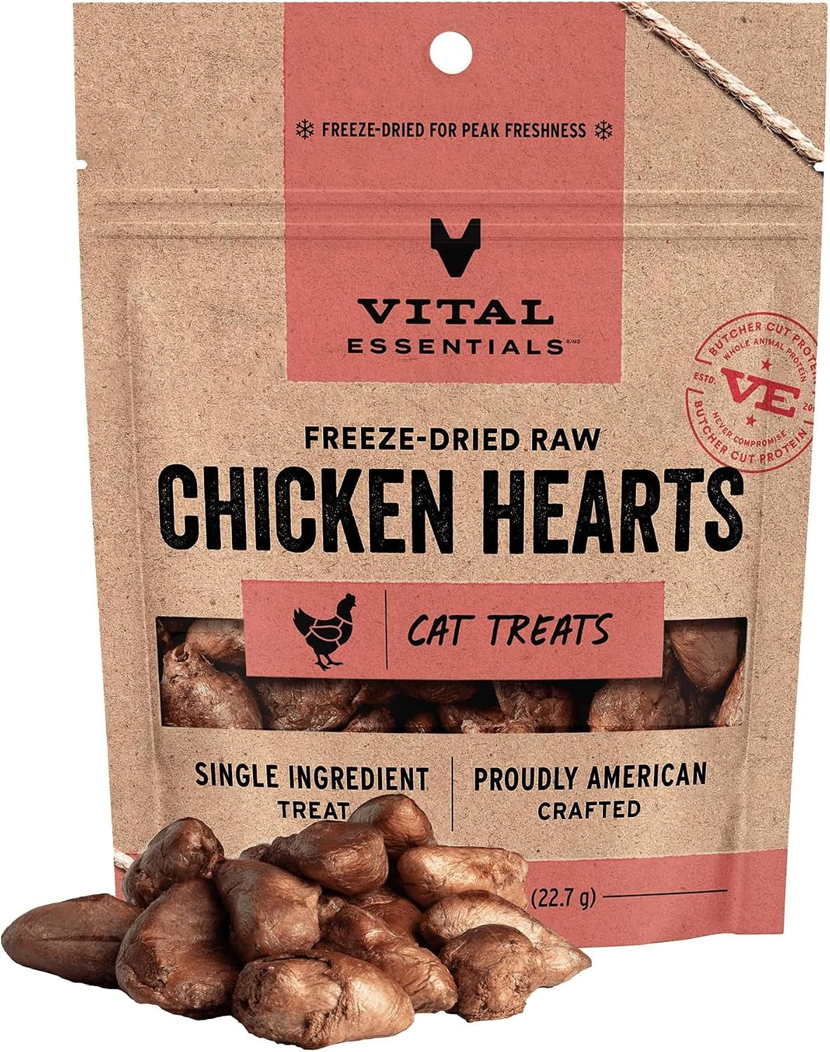 vital-essentials-freeze-dried-raw-chicken-hearts-cat-treats-0-8-oz-bag-single-ingredient-premium-quality-protein-grain-free-usa-made-with-u-s-globally-sourced-ingredients