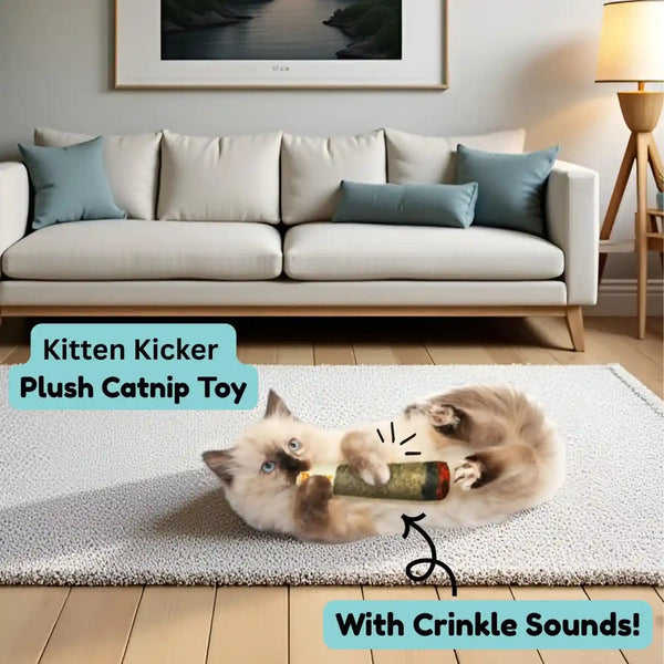 Nestpark Cat Doobie Catnip Cat Toy - Crinkle Kitten Kicker with Extra Strong Catnip - Funny Interactive Cat Toy Indoor Cat Gifts3