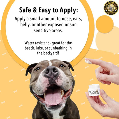 Moisturizing Sun Protection Balm for Dogs Noses - Protect Your Dog from Harmful UVA/UVB Rays .5 Ounce3