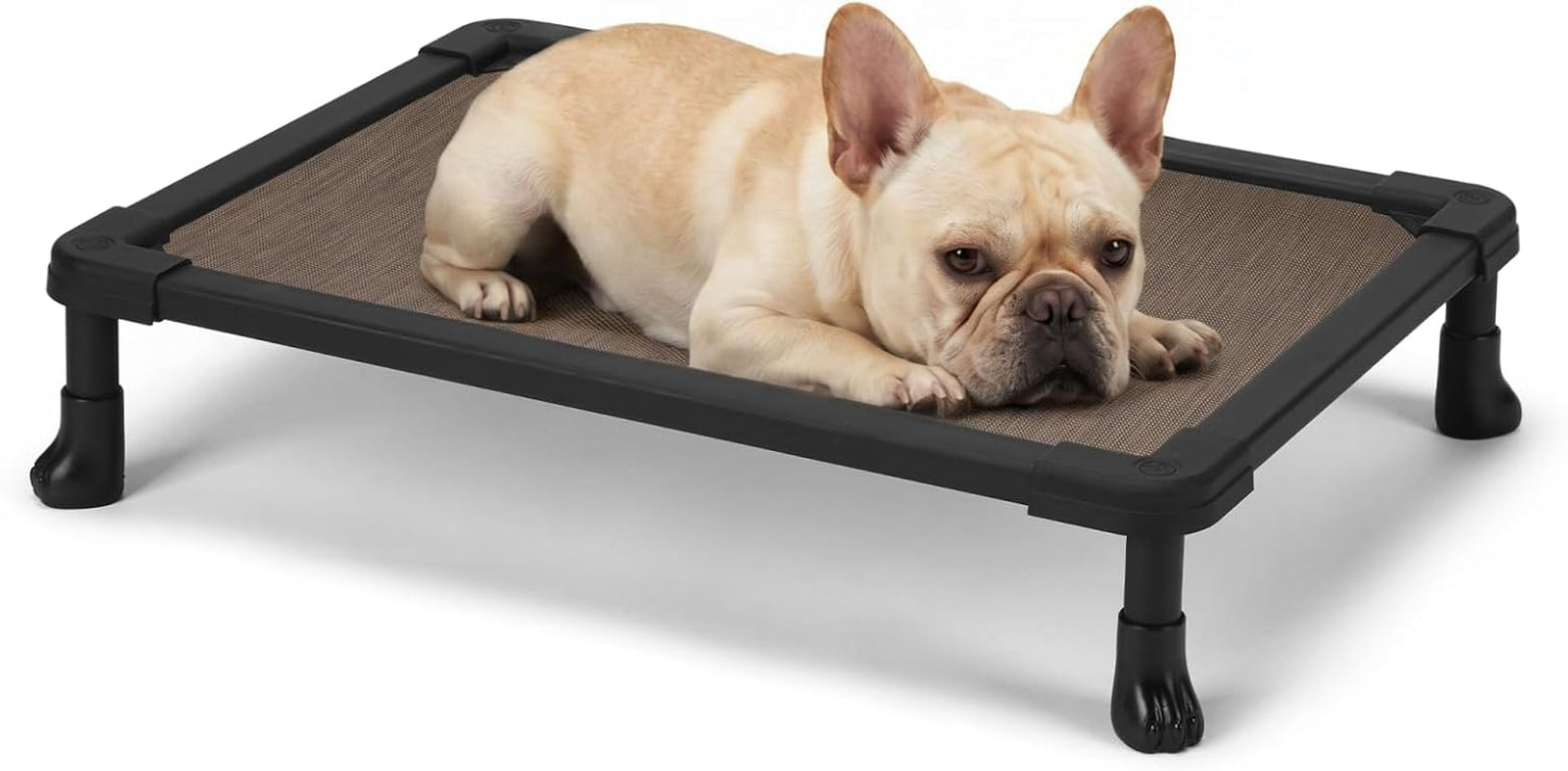veehoo-elevated-dog-bed-small-chew-proof-dog-bed-pre-assembled-24-x-17-cooling-raised-dog-bed-indestructible-dog-bed-for-crate-non-slip-feet-breathbale-teslin-mesh-indoor-outdoor-use-black