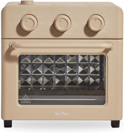 Our Place Wonder Oven, 6-In-1 Air Fryer & Toaster Oven, 2-Rack, 13 Qt | Non-Toxic Air Fryer Toaster Oven Combo; Basket, Wire Rack, Bake Pan, Crumb Tray; Toast, Roast, Bake, Broil, Reheat, Steam1
