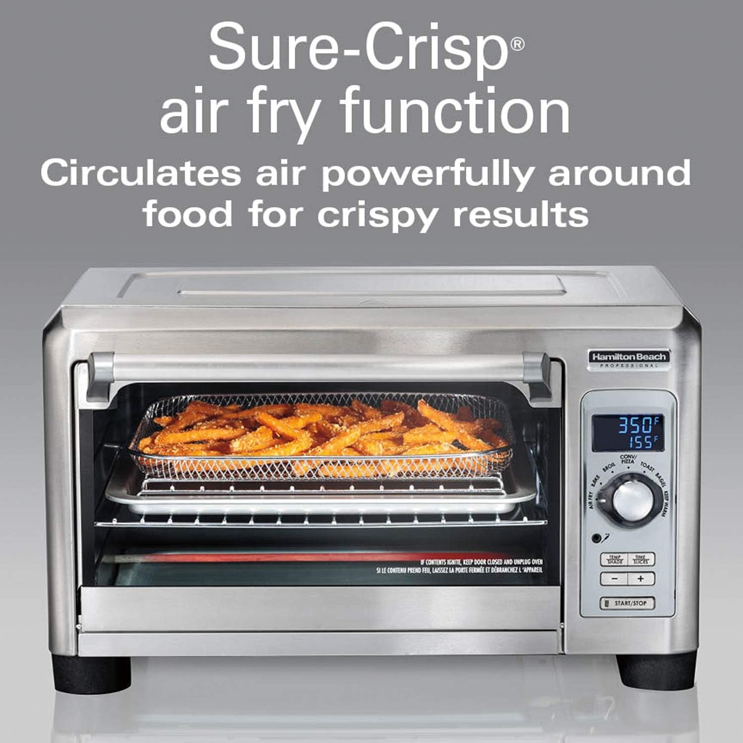 sure-crisp-digital-toaster-oven-air-fryer-combo-1500w-fits-12-pizza-6-slice-capacity-temperature-probe-stainless-steel-31243