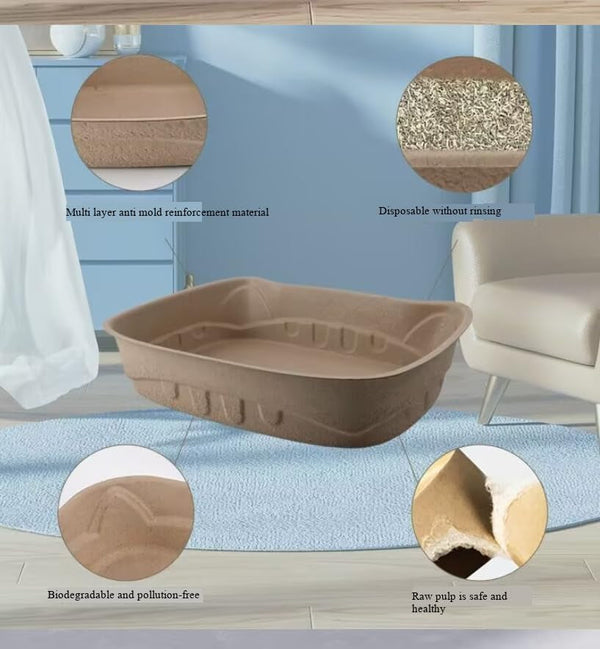 Disposable Cat Litter Box, Temporary Portable Car-Mounted Travel Toilet for Outdoor Trips5