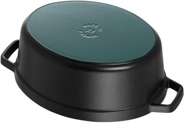 Staub Cast Iron 1-Qt Oval Cocotte - Matte Black, Made in France7