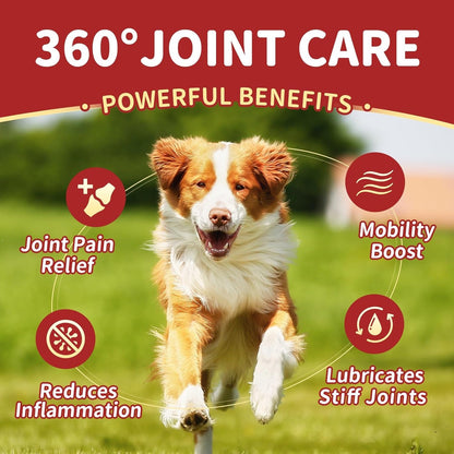 NATURE TARGET Glucosamine for Dogs, 120 Soft Chews, Chicken Flavor | Joint Supplement with Chondroitin, MSM, Omega-3,Hemp for Pain Relief, Hip & Joint Chews for Dogs with Calcium for Bone Health2