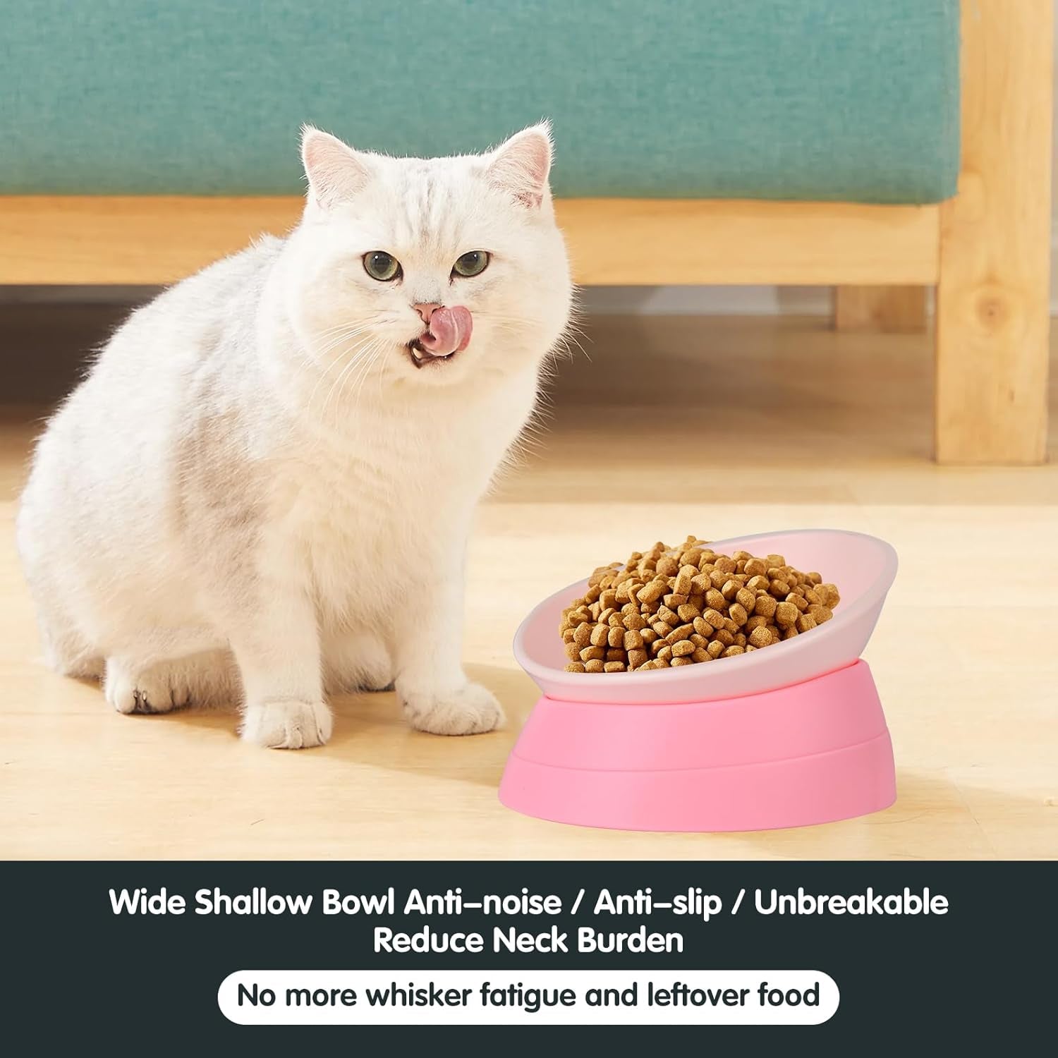 bulldog-bowl-anti-slip-dog-cat-dish-detachable-rubber-dog-bowl-pet-sterile-tilted-pet-feeder-slope-base-pink-2-cups