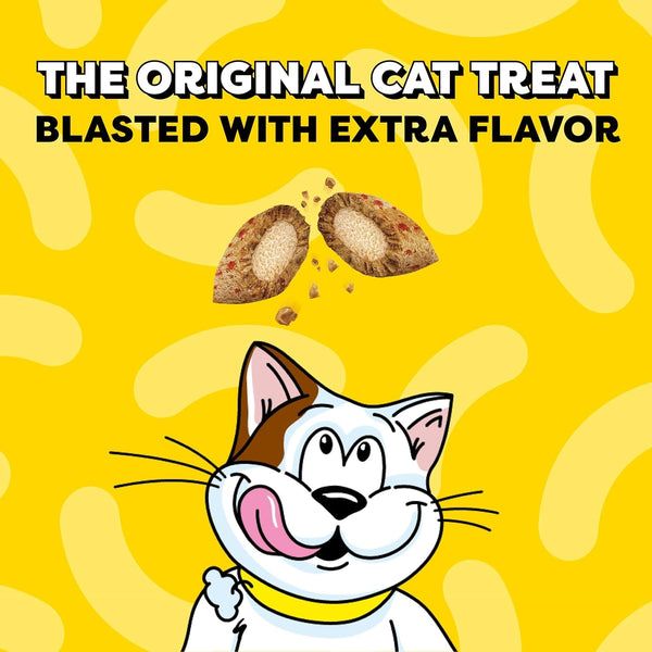 Temptations Wacky Blasts Cat Treats, Cluckin' Bacon Flavor, 16 Oz | Chicken, Bacon & Catnip Flavor Bits, Crunchy Outside, Soft Inside, under 2 Cal, 100% Complete & Balanced, Resealable Tub2