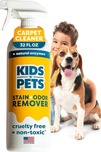 KIDS 'N' PETS Stain & Odor Remover for Carpet, Fabric & Furniture, 32 Oz | Dog Pee & Cat Urine1