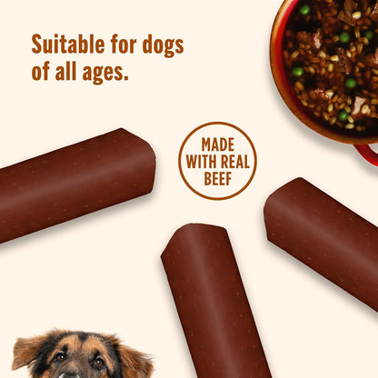 Nutrish Soup Bones Beef Dog Chews, 23.1 Oz. Bag (11 Treats) (Rachael Ray) | Rawhide-Free, Contains No Artificial Flavors or By-Product Meals, Soft Texture, Easy on Gums, Resealable Bag6
