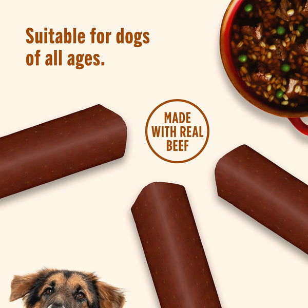 Nutrish Soup Bones Beef Dog Chews, 23.1 Oz. Bag (11 Treats) (Rachael Ray) | Rawhide-Free, Contains No Artificial Flavors or By-Product Meals, Soft Texture, Easy on Gums, Resealable Bag6