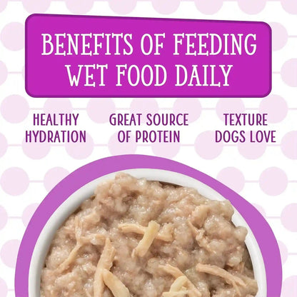 Weruva Dogs in the Kitchen, Variety Pack, Pooch Pouch Party!, Wet Dog Food, 2.8Oz Pouches (Pack of 12)6