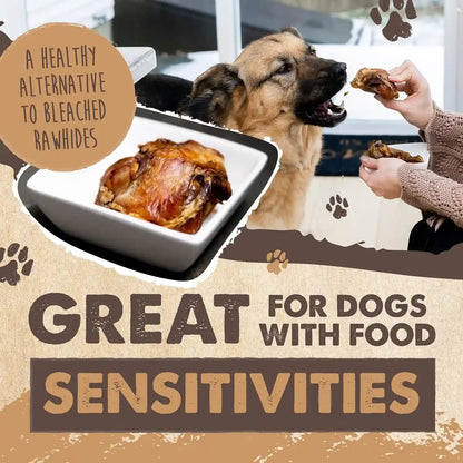Mighty Paw Naturals Cow Knee Caps Dog Bones, 8 Pack, 100% Natural Beef | Single Ingredient, Dog Bone, Grade A, Baked, Grass-Fed, Hand Packaged in USA, 21G Protein per Serving, Meaty 2-In-1 Chew7