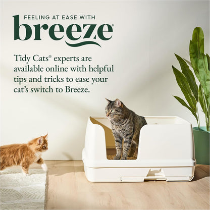 Purina Tidy Cats Breeze Litter Box System Kit with Pellet Cat Litter, XL Litter Box and Litter Box Pads7