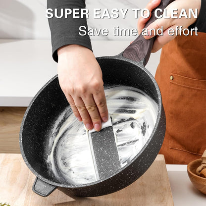 Nonstick Deep Frying Pan Skillet with Lid, 11 Inch | Saute Pan, Healthy, Induction Compatible, PFOA Free4