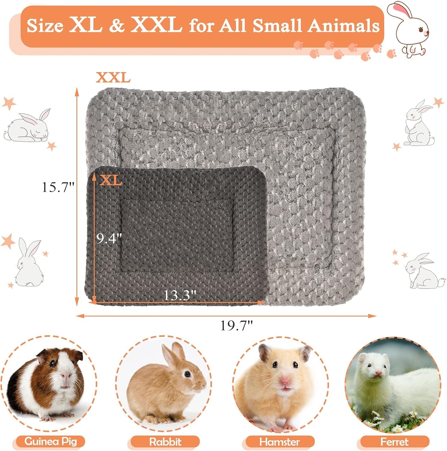 small-animal-bed-mat-soft-warm-suitable-for-guinea-pig-hamster-rabbit-rat-and-bearded-dragon-x-large13-3x9-4-star-grey