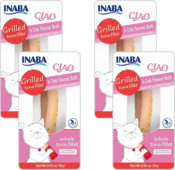 INABA USA504 Ciao Grilled Cat Treat with Added Vitamin E, One Size/0.5 Oz8