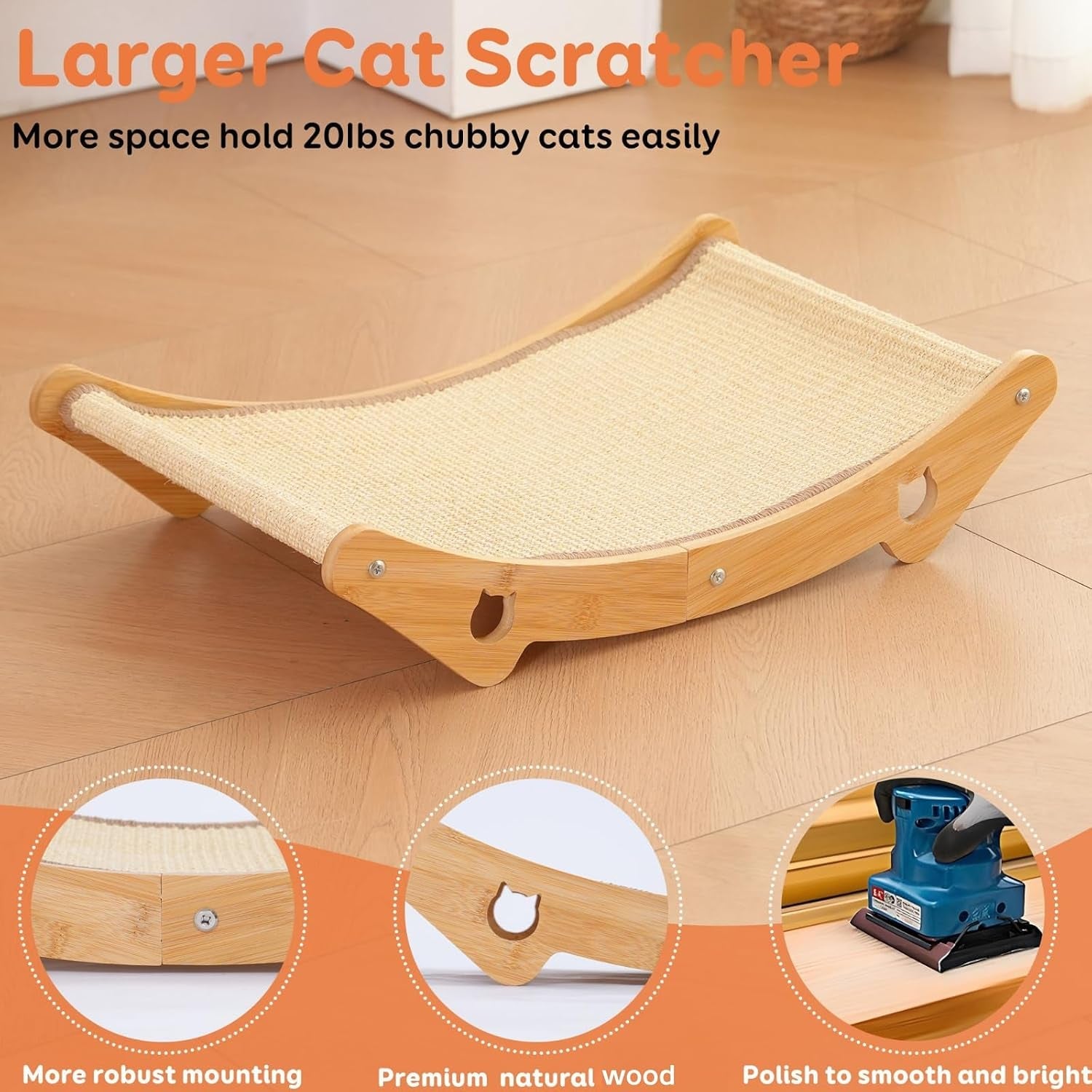 cat-scratcher-hammock-bed-u-shaped-wood-sisal-lounger-furniture-protector-pingping-go-23-6-x-13-8-inch-wood-frame-natural-sisal-indoor-outdoor-for-large-cats