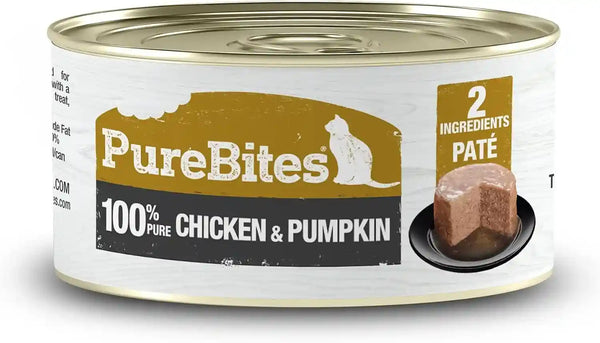 Purebites 100% Pure Duck Pate Cat Treat | 2.5Oz Can | Only 1 Ingredient | Case of 128