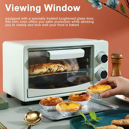 Multifunctional Countertop Convection Toaster Oven with Adjustable Temperature,For Home and Catering Breakfast Making (Red)3
