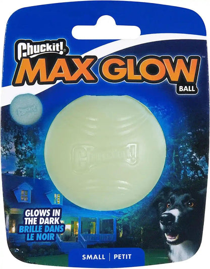 Chuckit! Glow in the Dark Bouncy Balls - Ball for Dogs, Chuckit Dog Toy, Max Glow Balls - Medium, 2.5 Inch Pack of 215