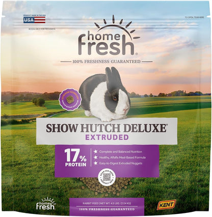 Blue Seal Fresh Show Hutch Deluxe 17 Rabbit Food - Resealable Packaging to Hold in Freshness, Promotes a Healthy Digestive System and Proper Intake - 4.5 LB Bag1