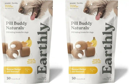 Presidio Earthly Pill Buddy Naturals - PB & Apple Recipe Pill Hiding Treats for Dogs - Make a Perfect Pill Concealing Pocket or Pouch for Any Size Medication - 30 Servings16