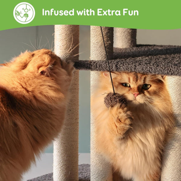Pawque Dog Stairs & Cat Scratching Post Pet Steps for High Beds Couch | High-Strength Boards Holds up to 150 Lbs for Indoor Small Cats Kittens Dogs Climbing Playing, 3 Combination Options, 3 Steps6