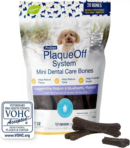 Proden Plaqueoff System Dental Care Bones - Dog Teeth Cleaning Bones for Oral Hygiene -Medium/Large Canine Formula - Bacon Flavor -17 Oz(Packaging May Vary) | Dog Teeth Cleaning Chews for Fresher Breath - VOHC Approved Dental Chews to Reduce Plaque & Tartar - Medium to Large Breeds13