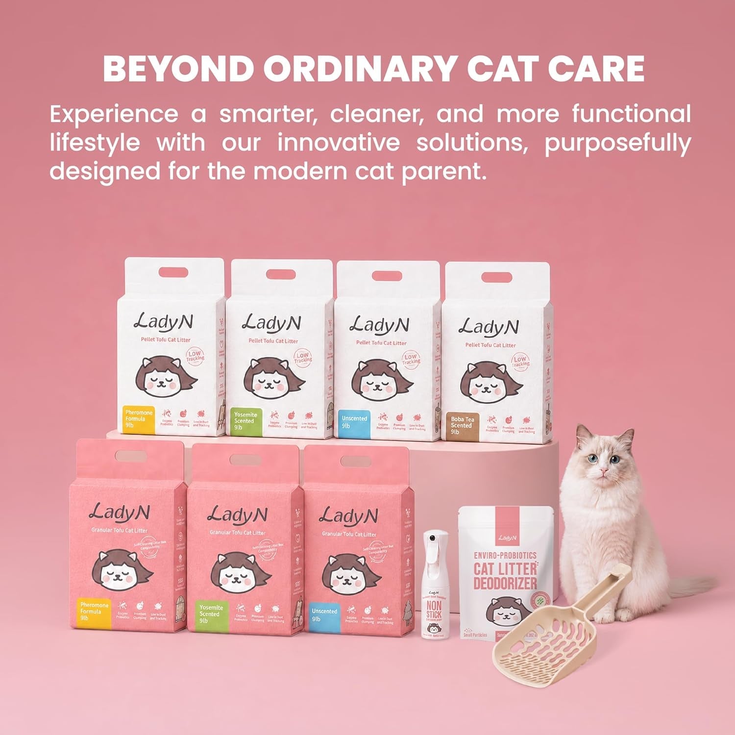 welcome-home-cat-kit-attractant-granular-tofu-litter-deodorizer-for-automatic-boxes-strong-clumping-odor-control-easy-cleanup