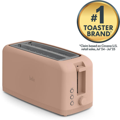 Fits-Anywhere™ Slim Toaster, 4 Slice Extra Long & Wide Slot, Blossom3