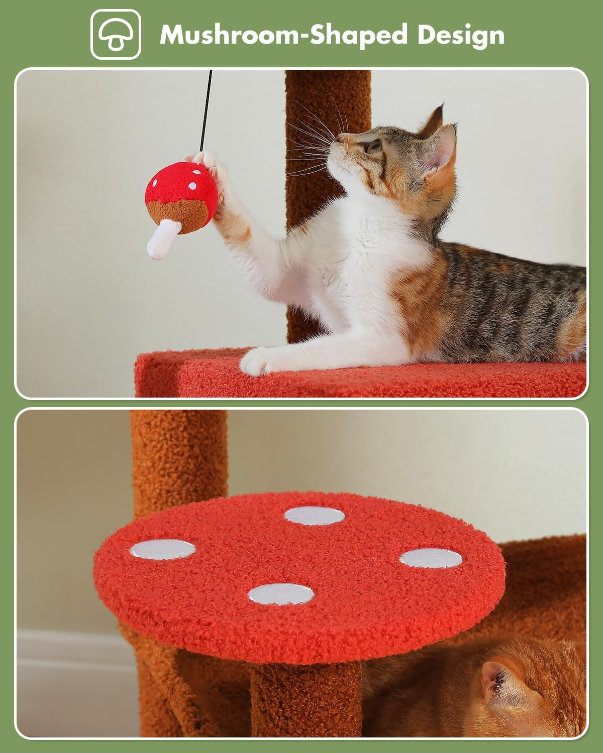 muttros-mushroom-cat-tree-tower-with-removable-scratcher-large-hammock-condo-perch-3-sisal-posts-multi-level-cat-tree-for-indoor-cats-cute-cat-tower-for-small-space-homes